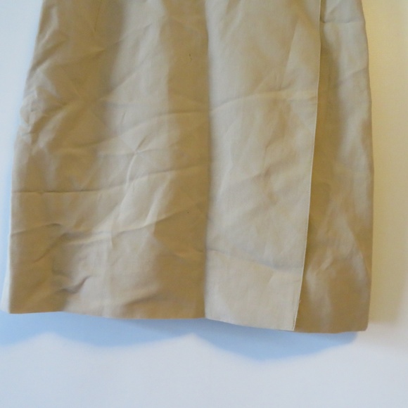 STATE OF CLAUDE MONTANA BEIGE A-LINE SKIRT 4* - Picture 4 of 8